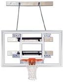 First Team SuperMount68 Pro Steel-Glass Wall Mounted Basketball System44; Forest Green