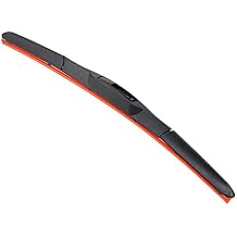 Red Silica Gel Car Wiper Blade Universal U Hook Type 14"16"17"18"19"20"21"22"24"26" Windshield Hybrid Auto Wiper Accessories (Color : 20 Inches, Size : Left Hand Drive-LHD)