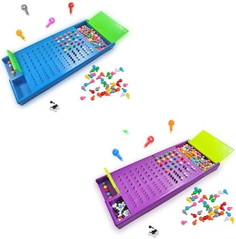 KIDAMI Code Breaker, Classic Codebreaking Travel Board Game, Brain Puzzle Set - 2 Player Battle of Famliy Game, Toys for Kids & Adult, Blue and Purple