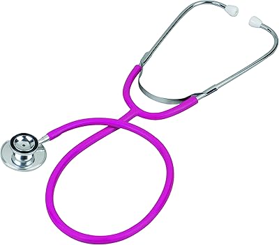 Veridian Healthcare Prism Series Dual Head Stethoscope, Magenta, Boxed