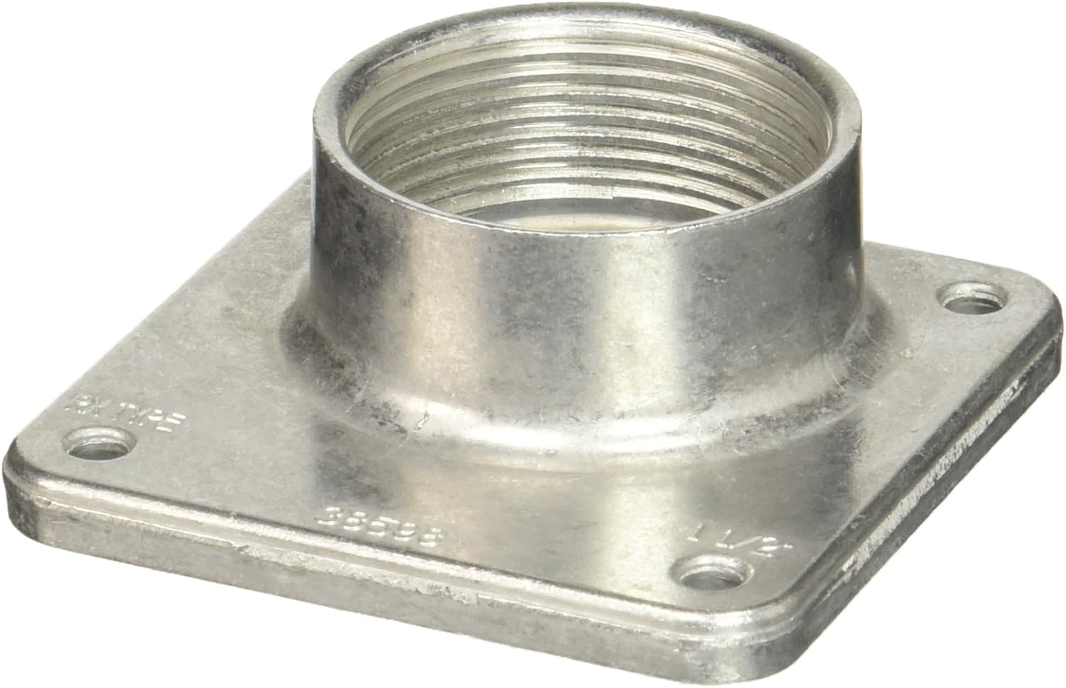 SIEMENS EC38599 Type Rx Conduit Hub, 2 In, Aluminum, 2-inch, Silver