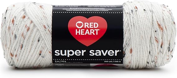 RED HEART Super Saver Yarn, Aran Fleck