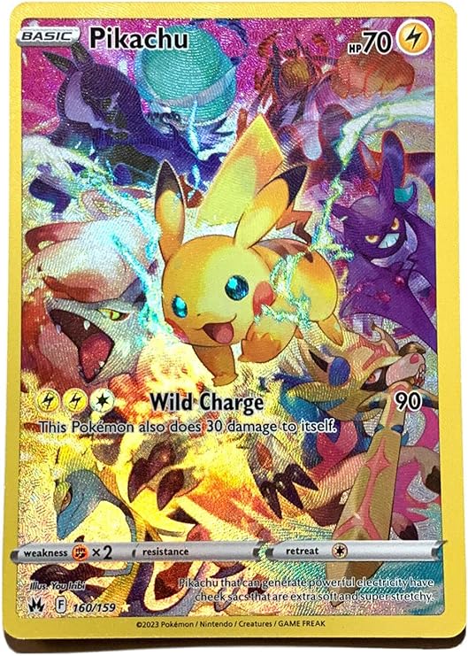 Pokemon - Pikachu 160/159 - Crown Zenith - Secret Rare Card