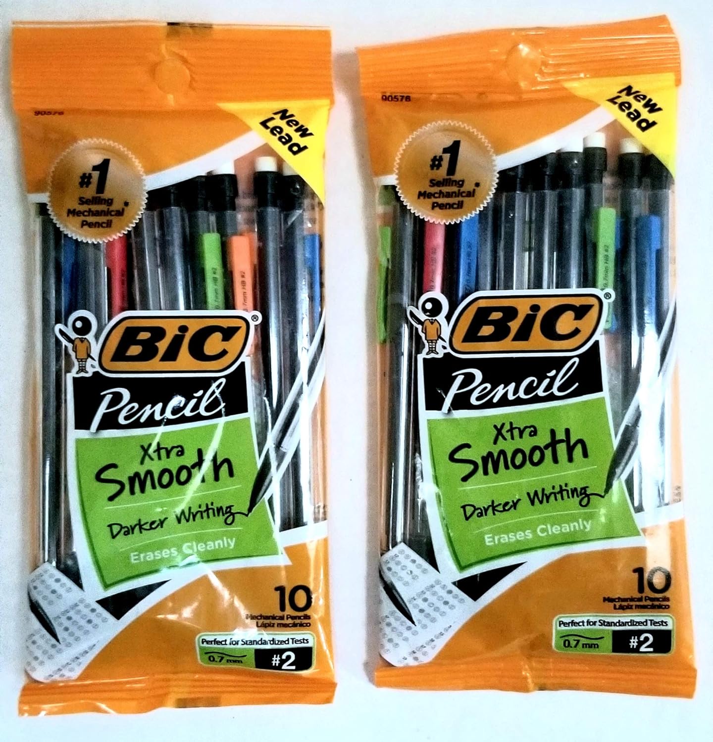 BIC Xtra Smooth Mechanical Pencil, 0.7mm, Clear Barrels, 20-Count